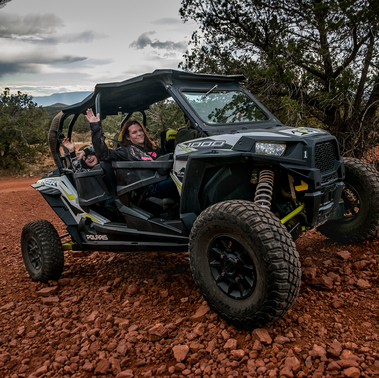 a car on a dirt road